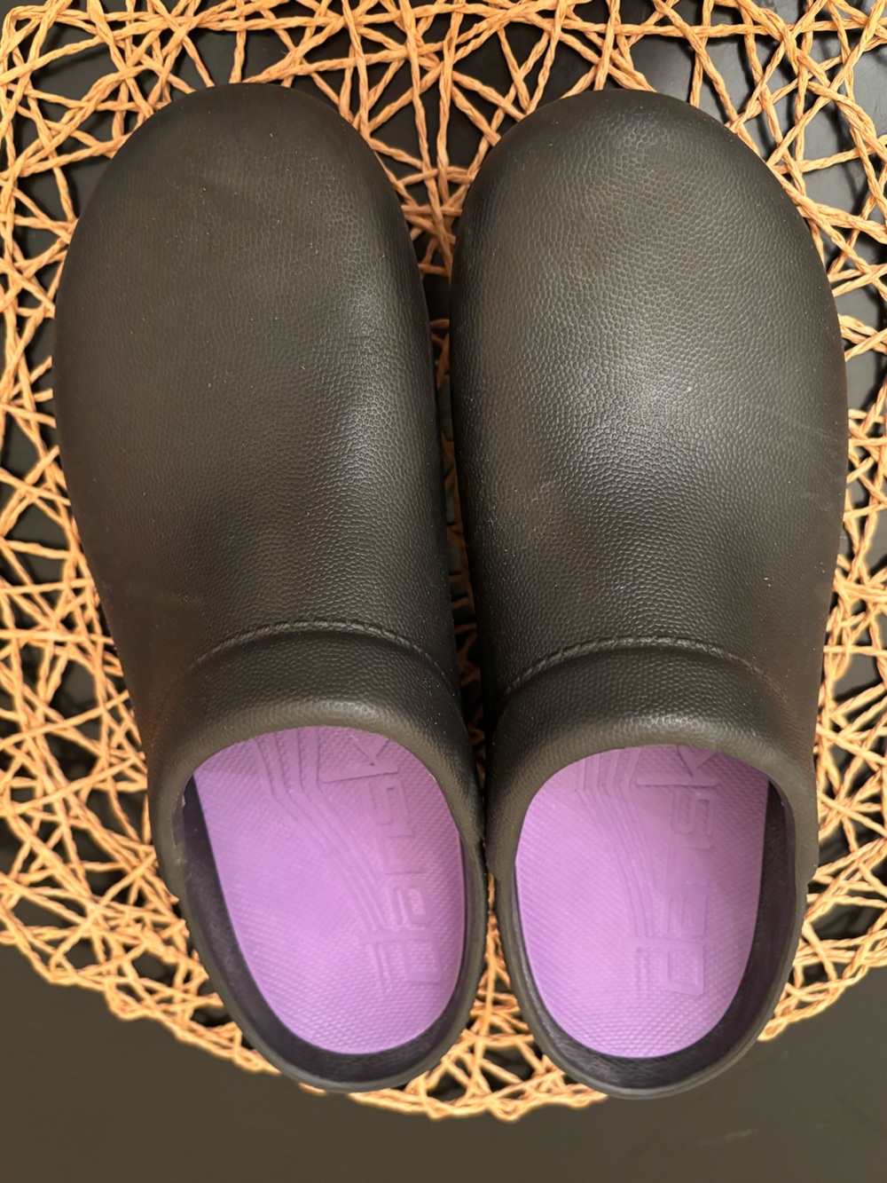 Dansko Black Clog with Purple Insole - Picture 6 of 6